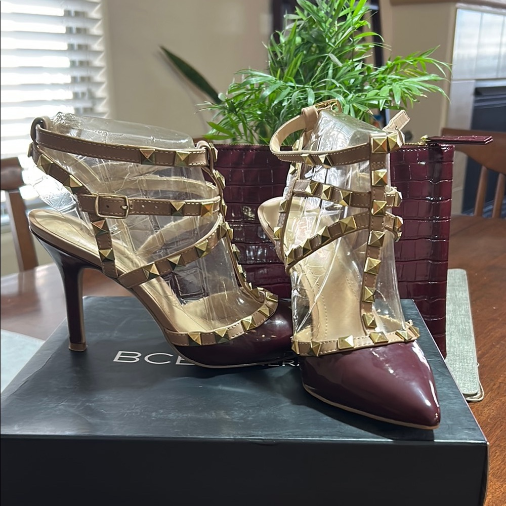 BCBGeneration Heels S-7 and Clutch